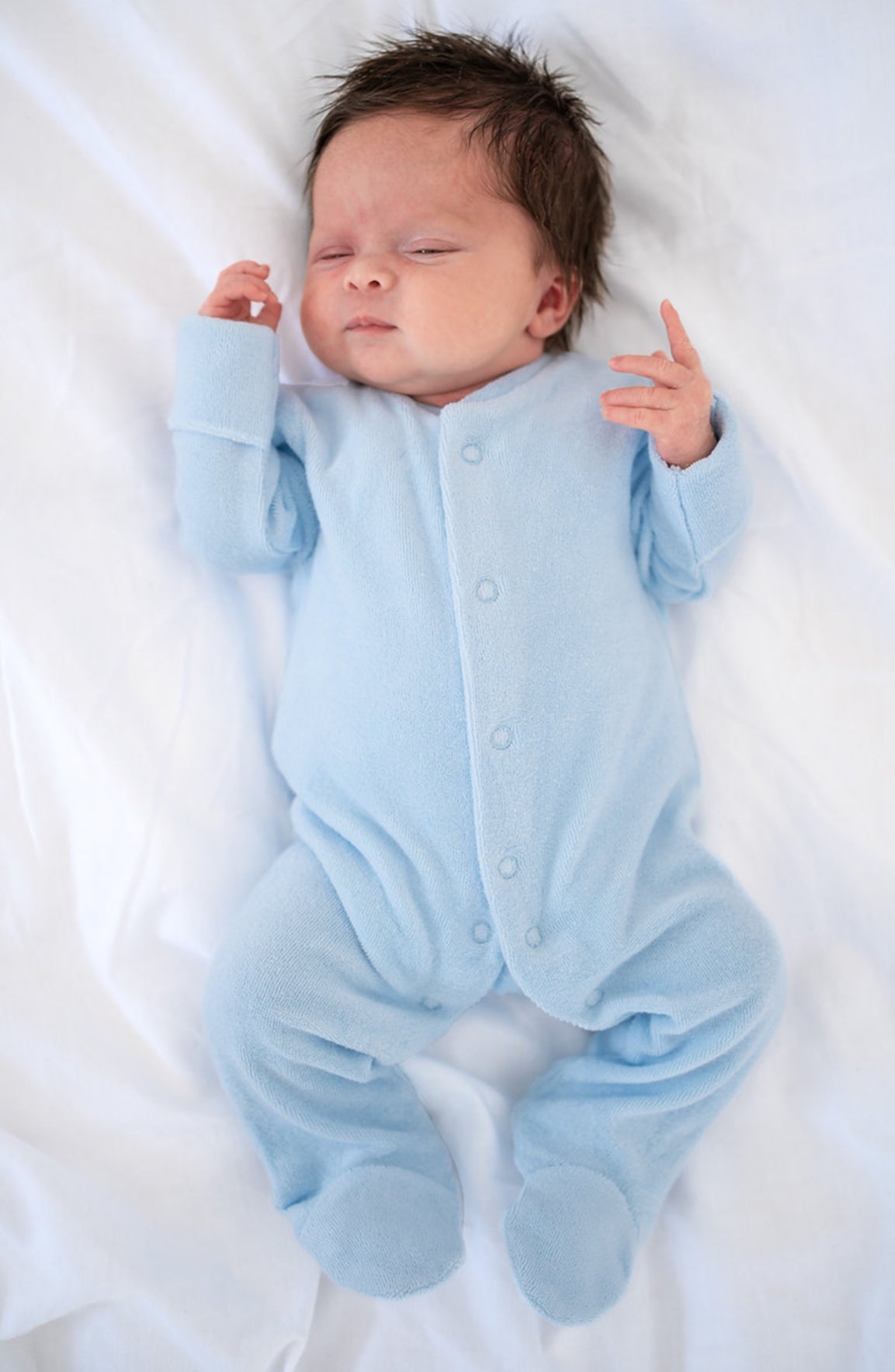 The Colour Collection Terry Towelling Sleepsuit