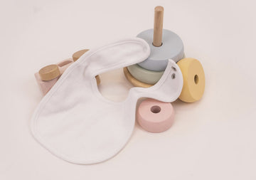 White Terry Towelling Bib Trio