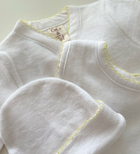 Picot Stitch Terry Towelling Sleepsuit